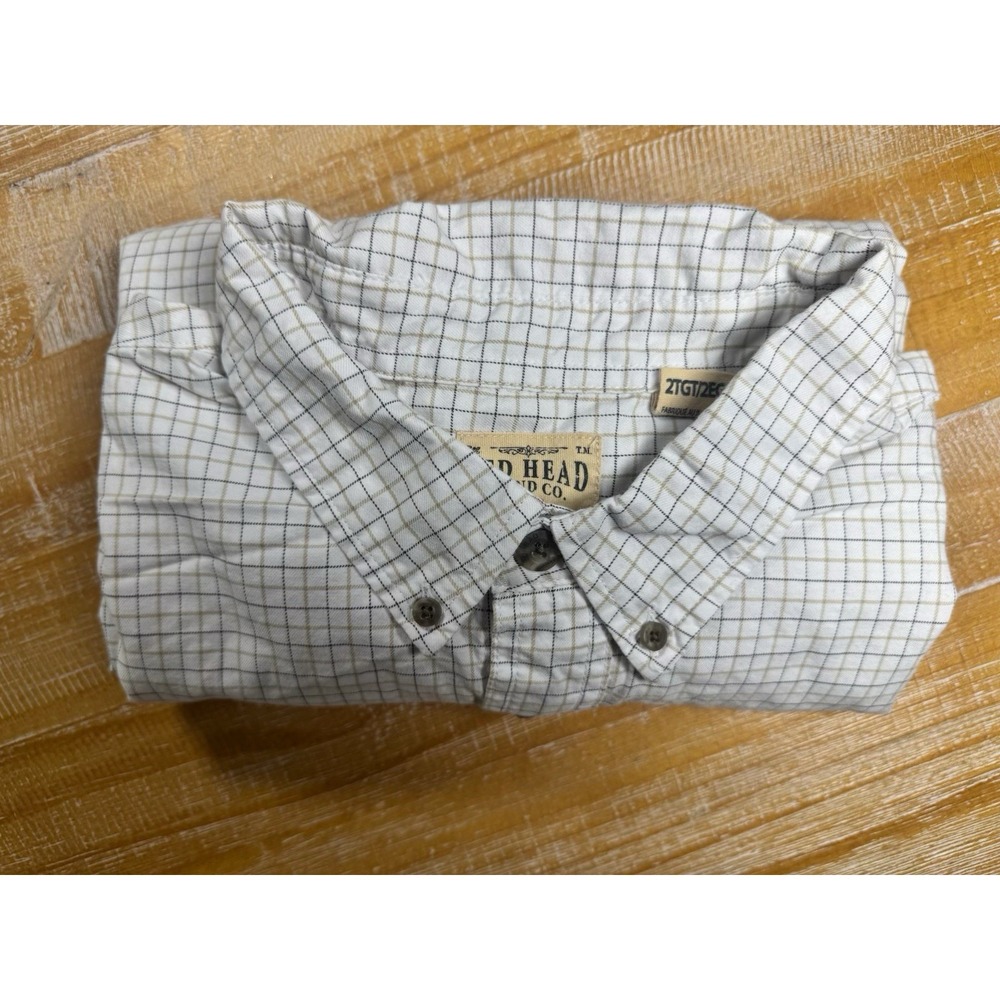 RedHead Shirt‎ Mens 2XL Plaid Button Up Short Sleeve Cotton Shirt Lot Of 2 B2 - Picture 9 of 12